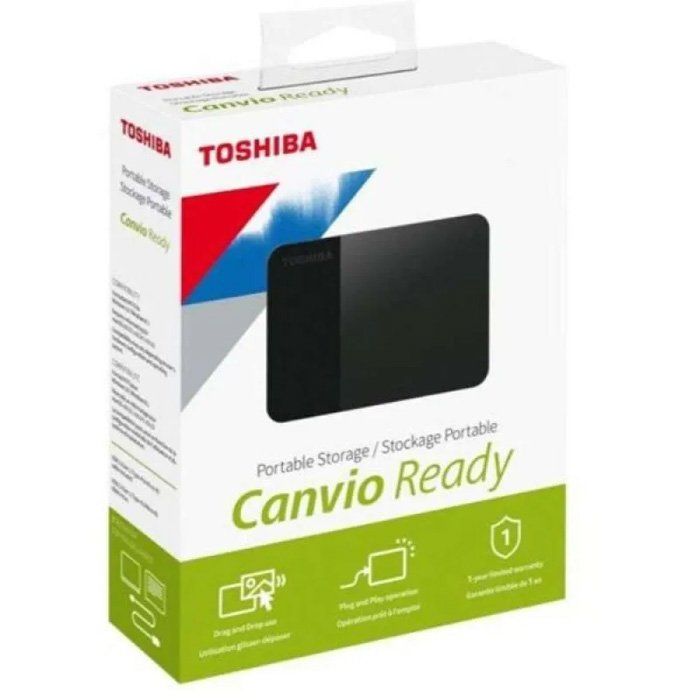 Toshiba Canvio Ready 1TB Portable External Hard Drive—